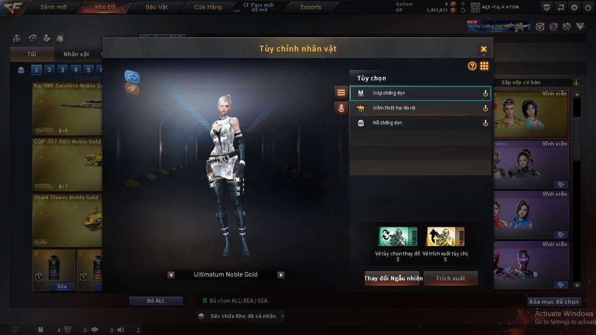 shop acc cf uy tin gia re